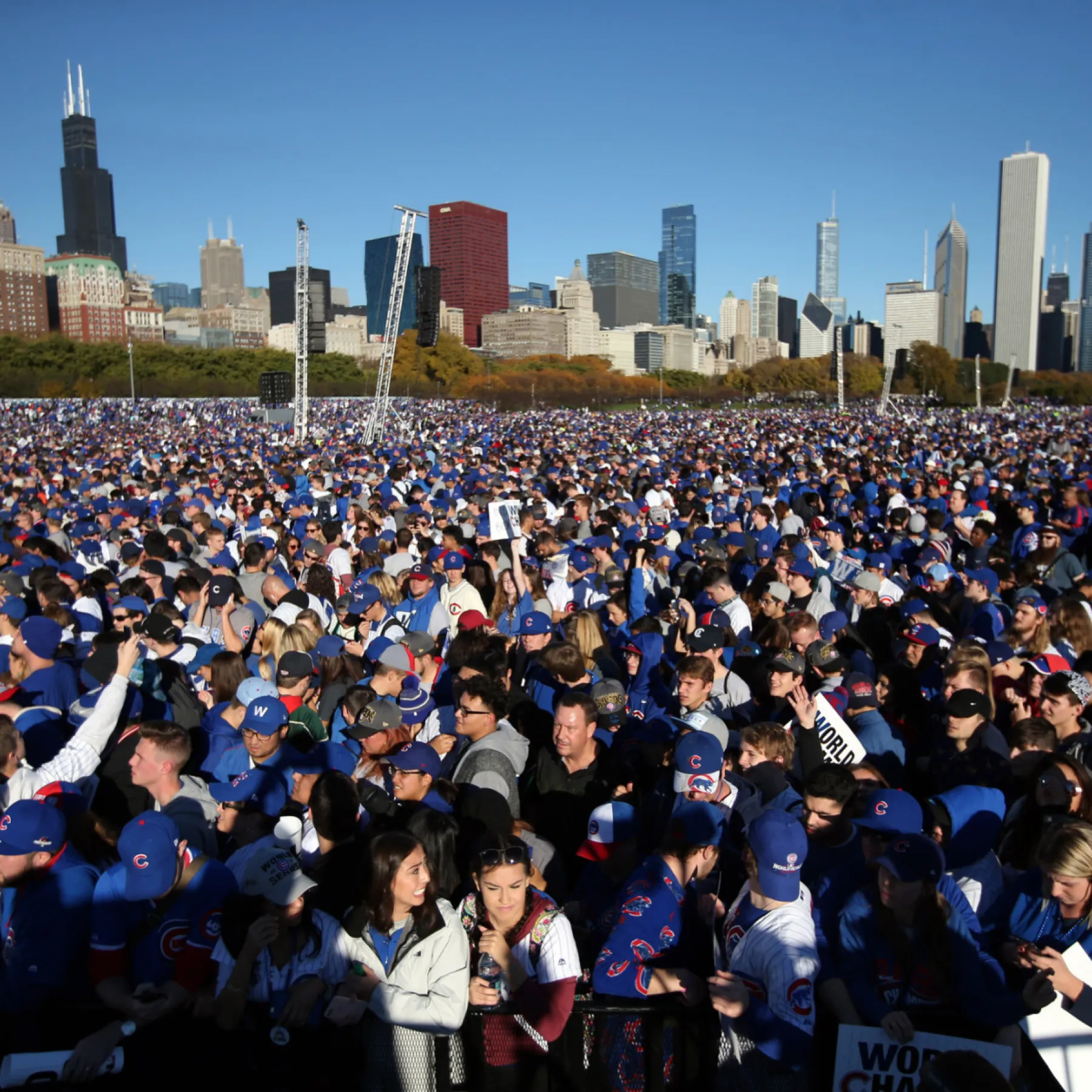 Poster of Chicago Cubs World Series Parade