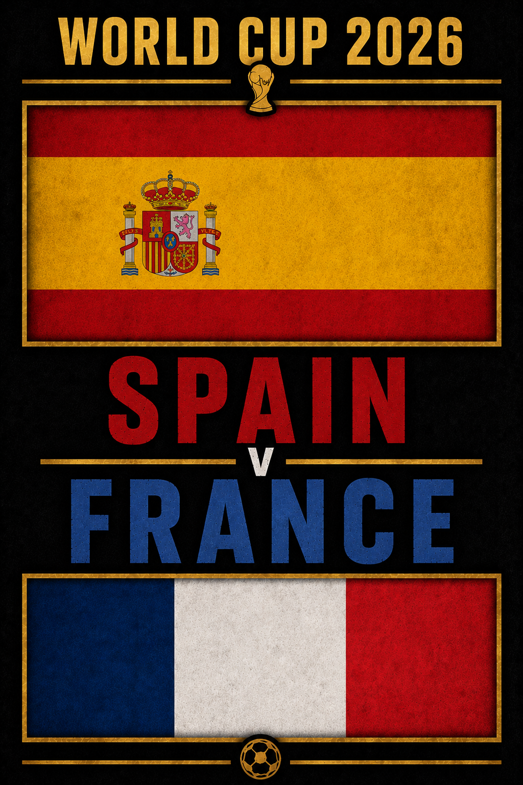 Poster of World Cup: Spain v France