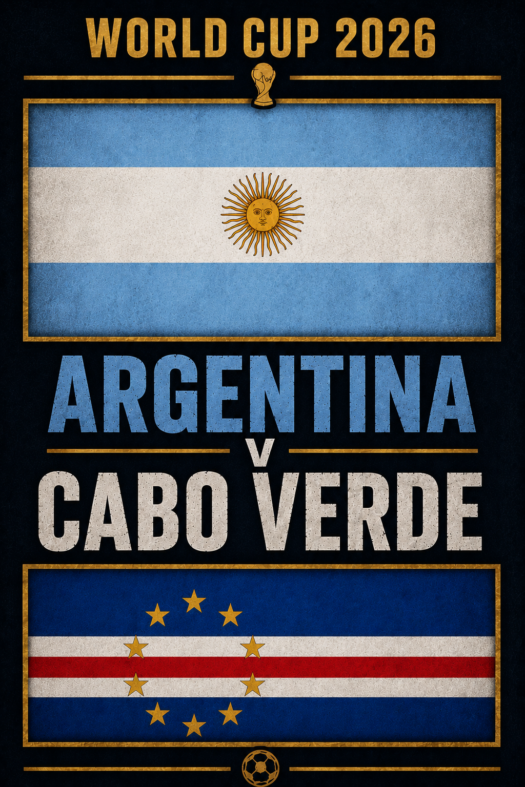 Poster of World Cup: Argentina v Cabo Verde