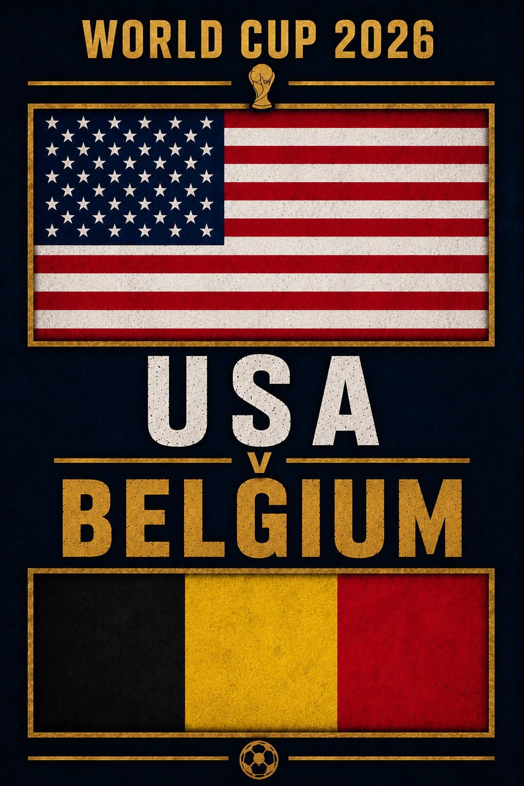 Poster of World Cup: USA v Belgium