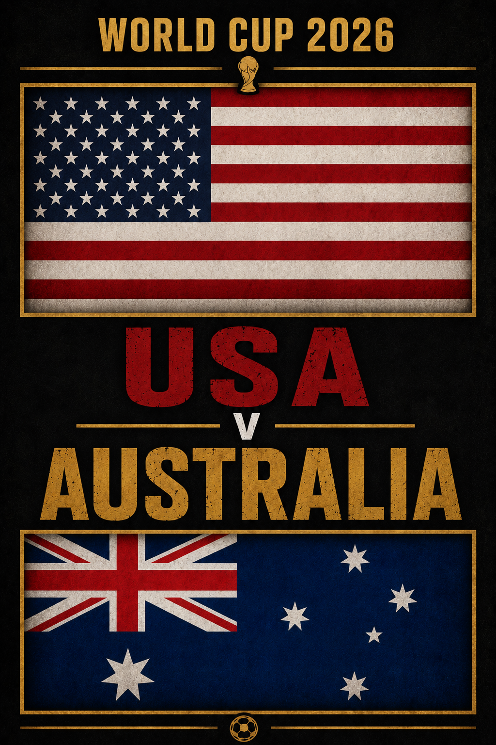 Poster of World Cup: USA v Australia