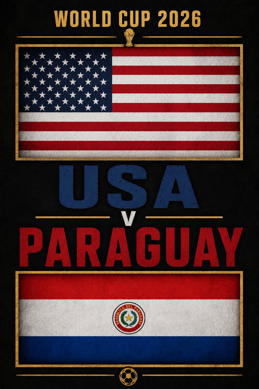 Poster of World Cup: USA v Paraguay