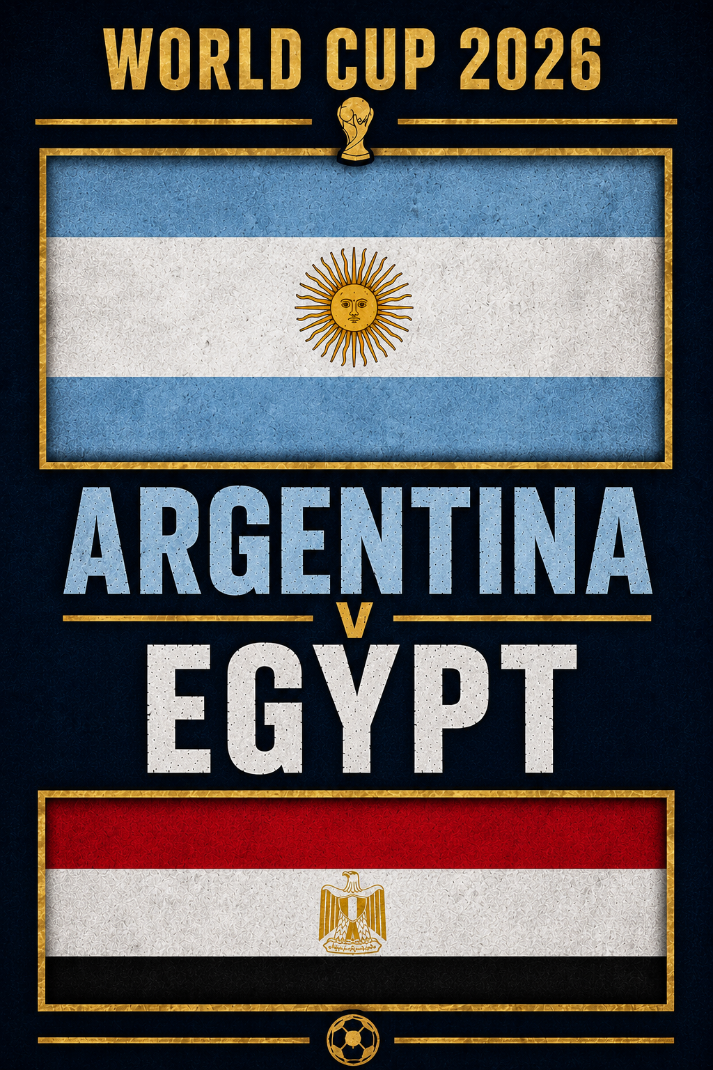 Poster of World Cup: Argentina v Egypt